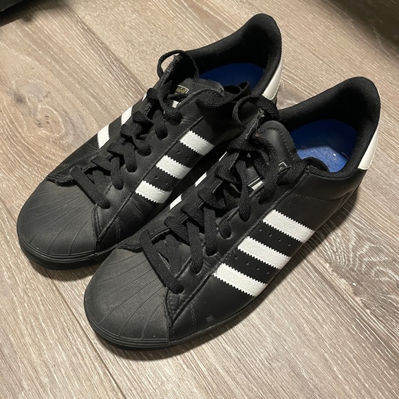 adidas Shoes Adidas Superstar Black W White Stripe Poshmark